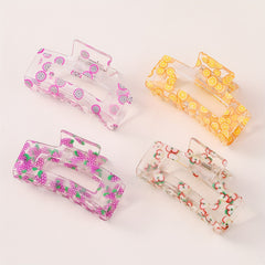 Fruit Series Hair Claw Clip Strawberry Cucumber Printed Sweet Hair Accessories