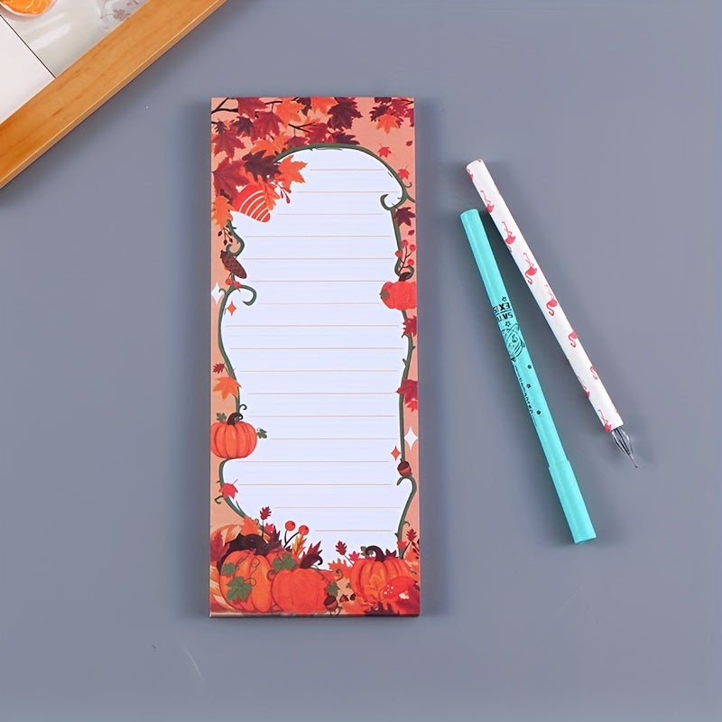 50 Sheets Flower Bird Tree Magnetic Notepads For Refrigerator