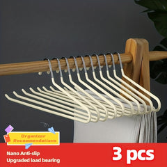 Non-Slip Pants Hanger with Non-Marking Clips for Home Organization
