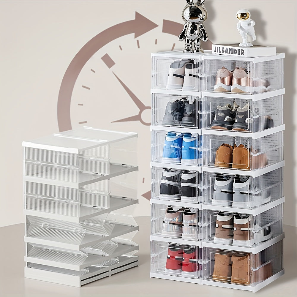 6-Layers Transparent Shoe Display Case