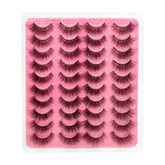 20 pairs 3D Faux Mink Eyelashes Natural Wispy Fluffy Extension Makeup