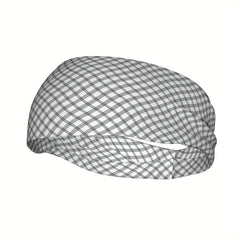 Vintage Plaid Headband Adjustable for Sports & Casual Outfits