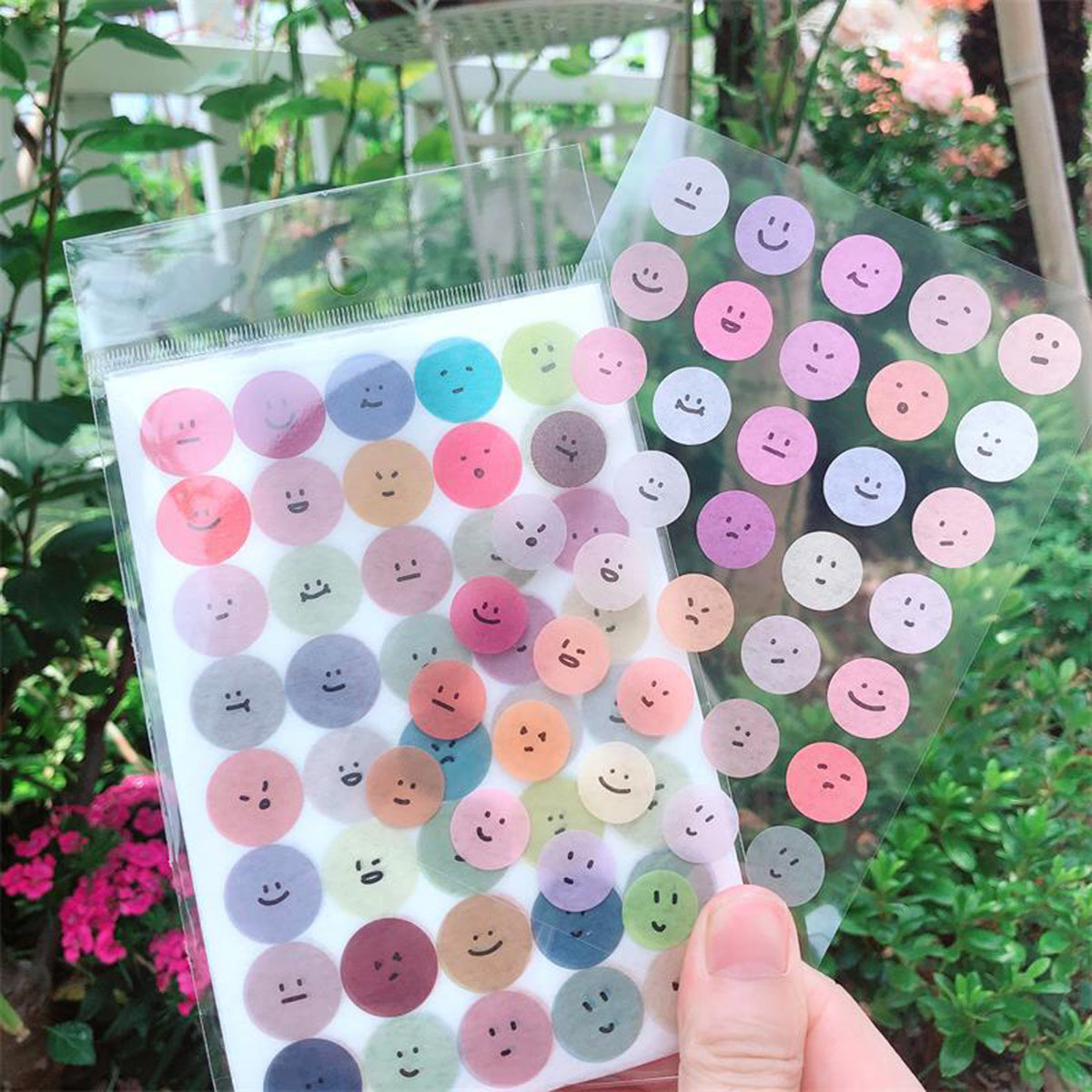 DIY Journal Note Decoration Lovely Round Face Stickers - 9.91-14.99 cm
