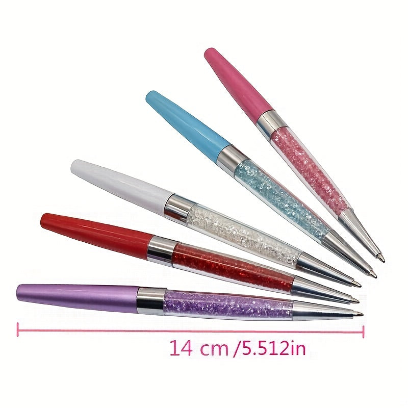 Crystal Rhinestone Ballpoint Pen 0.7mm Office School Supplies