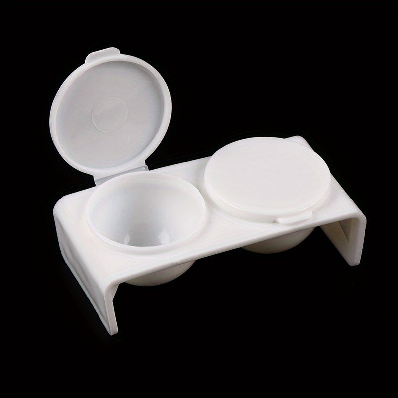 Art Painting Double Hole Washing Pen Cup Plastic Cover Brush And Pen
