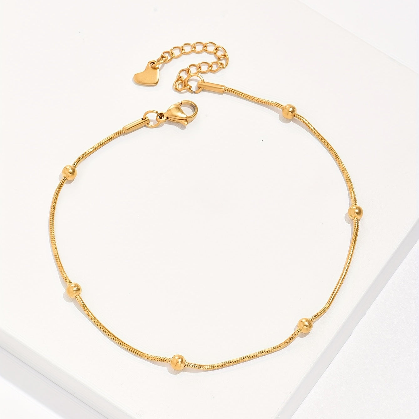 Dainty Chain Anklet Adjustable Stainless Steel Ankle Bracelet
