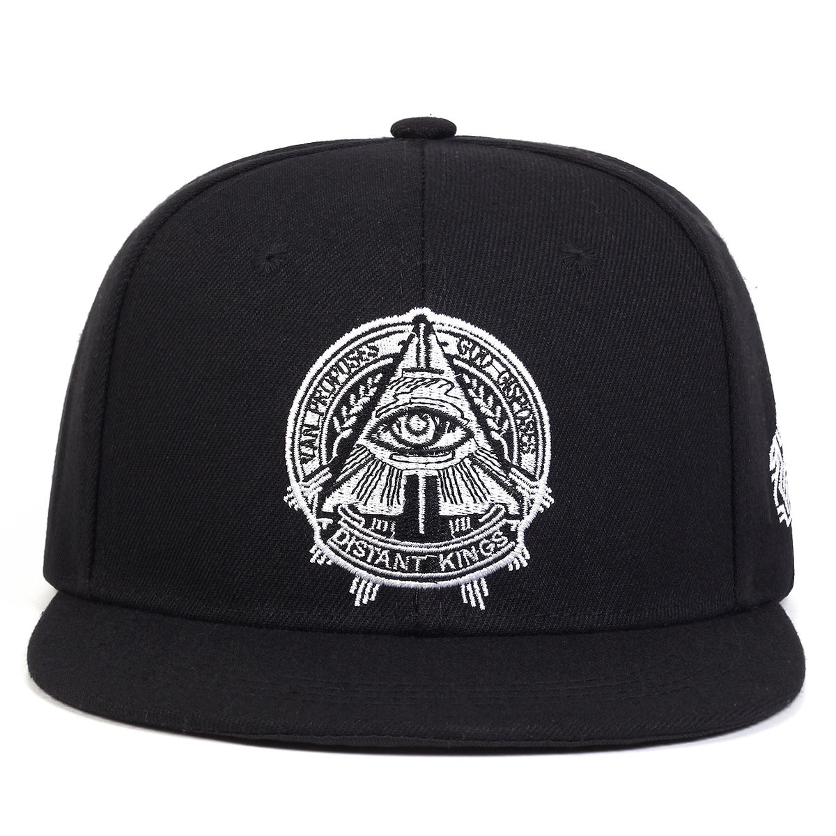 God's Eye Embroidered Men's Hip Hop Flat Brim Hat