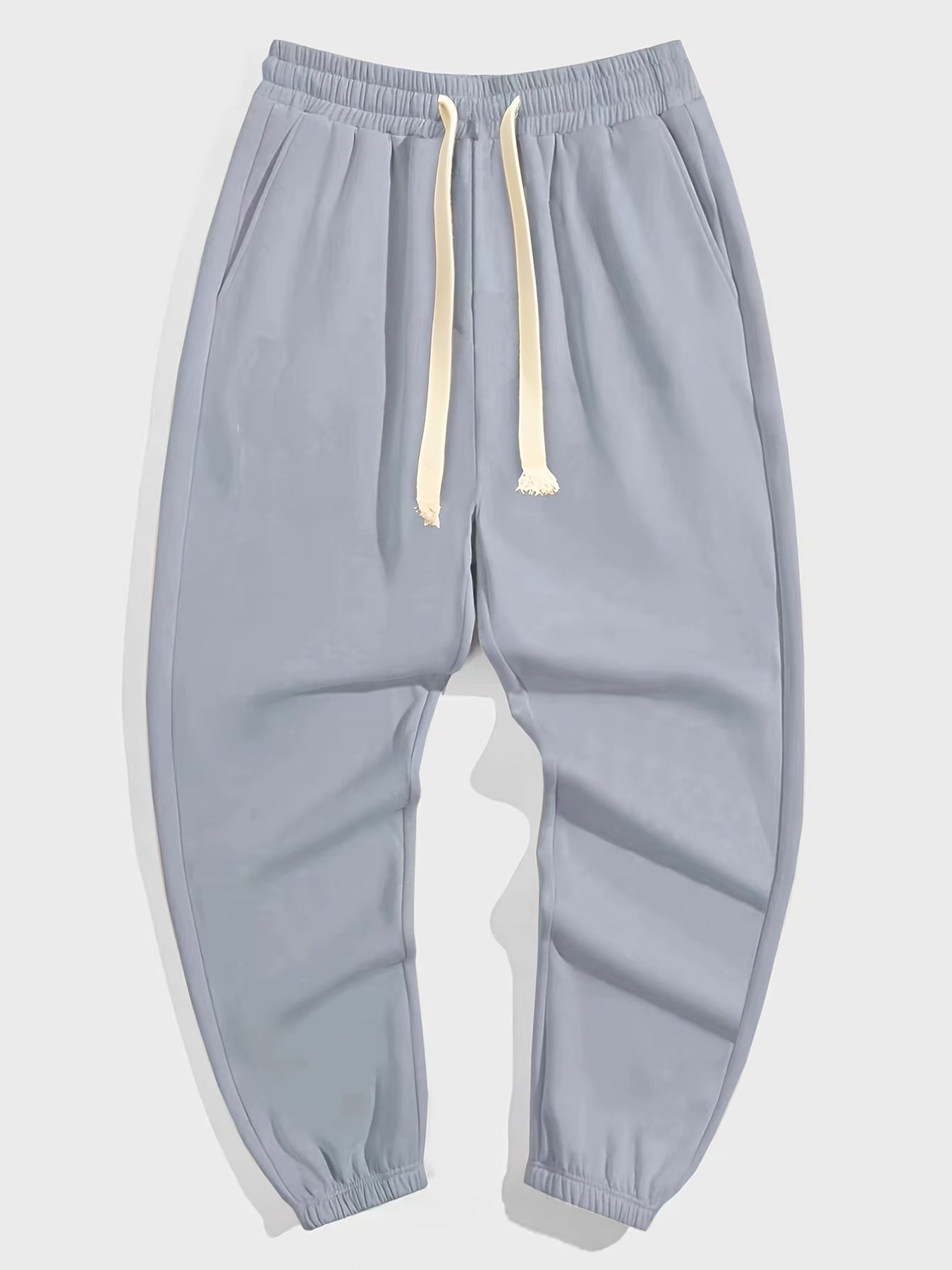 Pumpkin Print Drawstring Sweatpants for Men