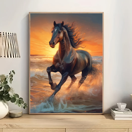 Horse Pattern Canvas Painting Poster Print Home Wall Art Decoration