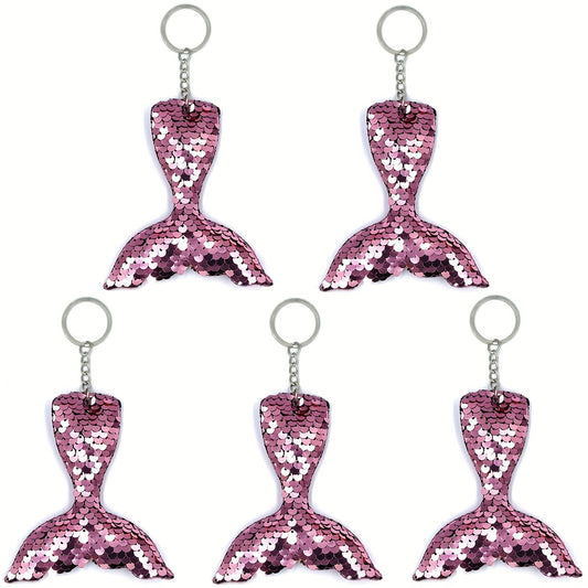 Mermaid Keychain Baby Shower Party Favor Supplies Decoration Keyring Pendant