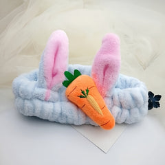 Carrot Rabbit Ear Headband Elastic Turban Hair Accessories