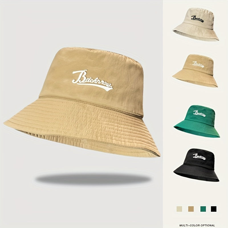 Men's Letter Fisherman Hat Spring Summer Thin Breathable Basin Hat