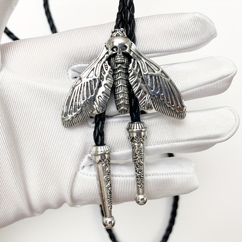 Men's Moth Buckle Tie Retro Western Cowboy Shirt Accessories