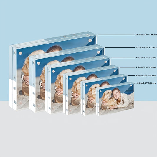 Acrylic Magnetic Double-sided Photo Frame 5.5mm Thick