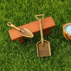 Mini Shovel and Spade Outdoor Scene DIY Props
