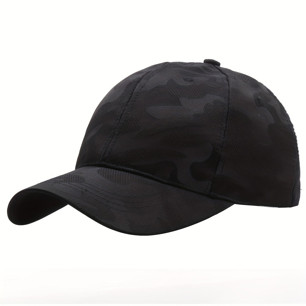 Men's Camo Baseball Cap Adjustable Sunhat Sport Headdress