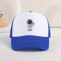 Casual Astronaut Mesh Cap Sun Protection for Summer, Boys Girls