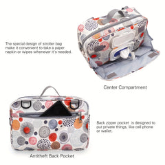Waterproof Diaper Bag with Random Zero Wallet & Keychain