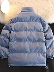 Men's Thickened Cotton Padded Jacket Lamb Fleece Warm Coat Winter