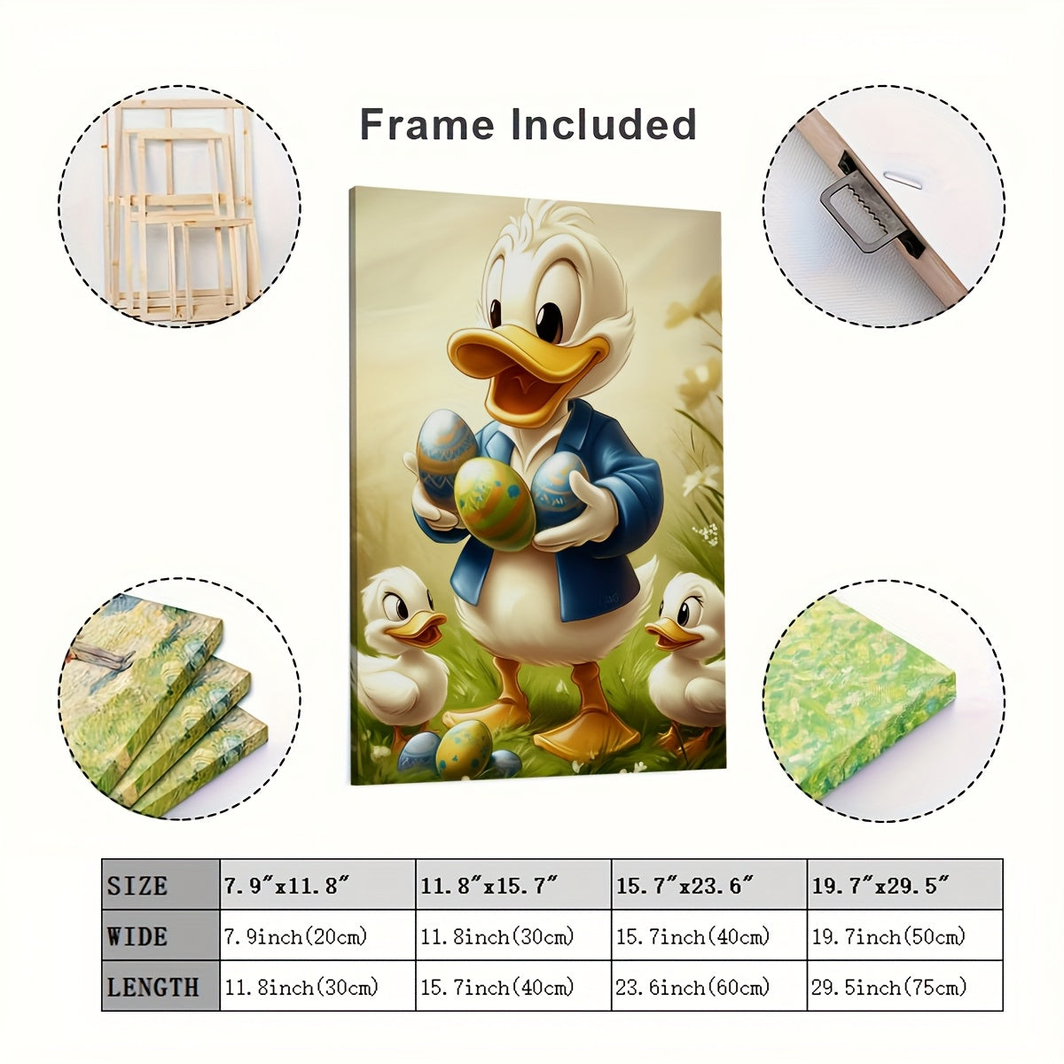 Charming Duck Family Canvas Art