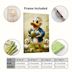 Charming Duck Family Canvas Art