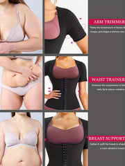 Sauna Body Shaper Sweat Sleeves Waist Trainer Top Women's Activewear