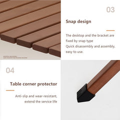 Portable Folding Table for Camping Hiking Picnics BBQs