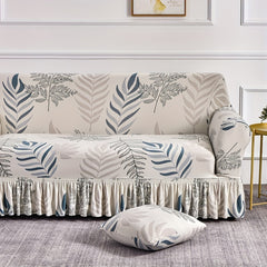 Flower Plant Pattern Sofa Slipcover Skirt