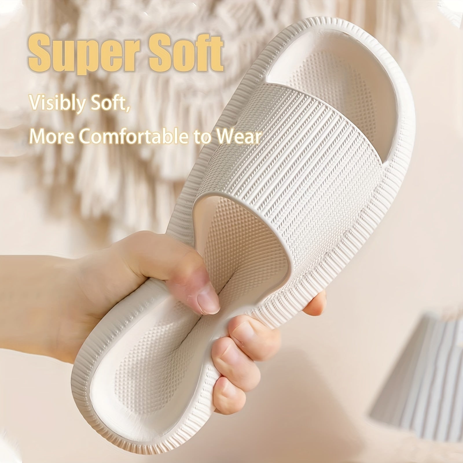 Men's Lightweight Comfy Household Slides, Assorted Colors