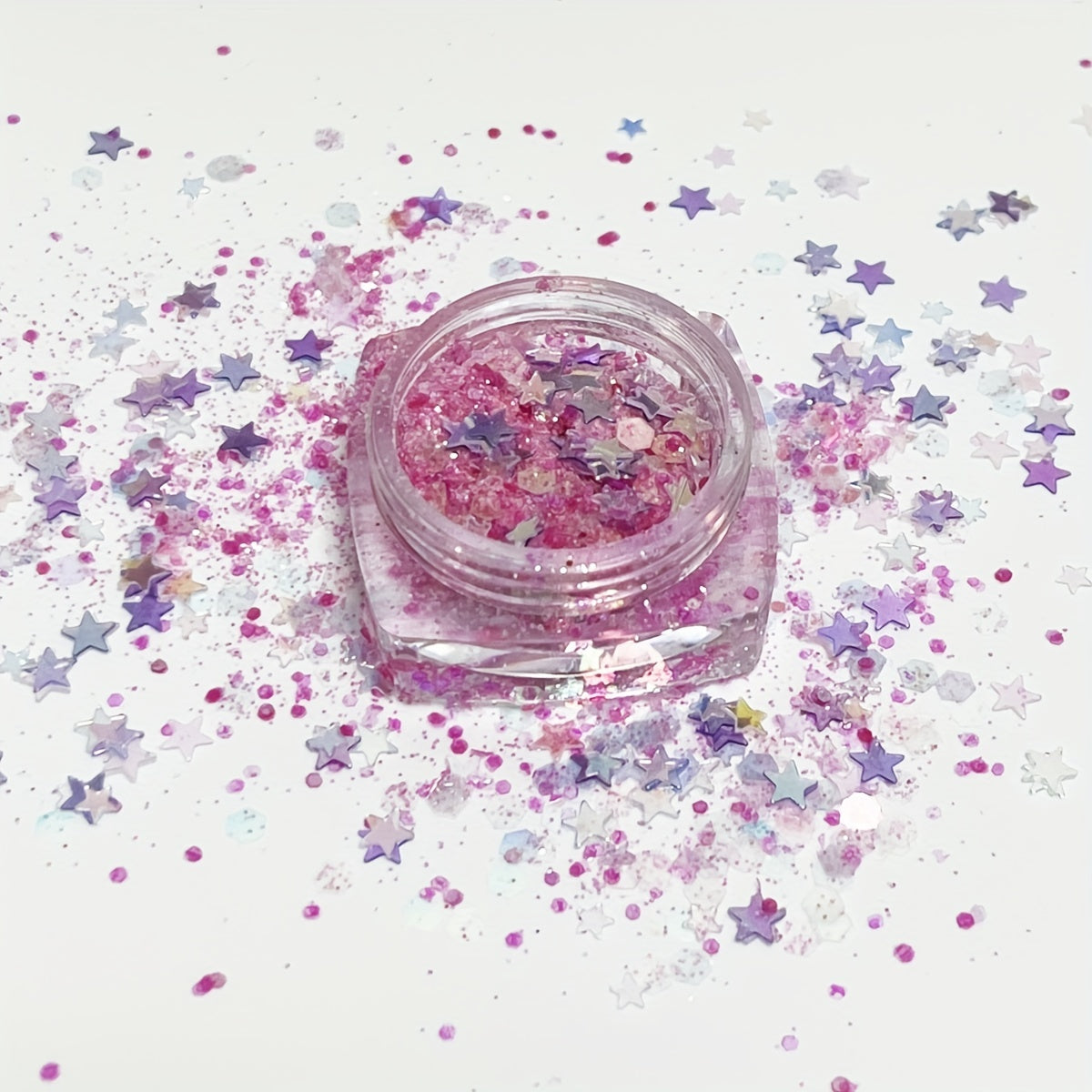 10g Star Glitter Pink Sequins Nail Epoxy Resin Filler DIY Jewelry Making