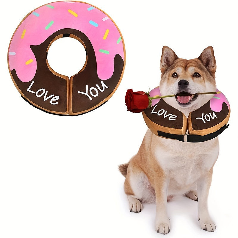 Inflatable Dog Donut Collar for Post Surgery Recovery