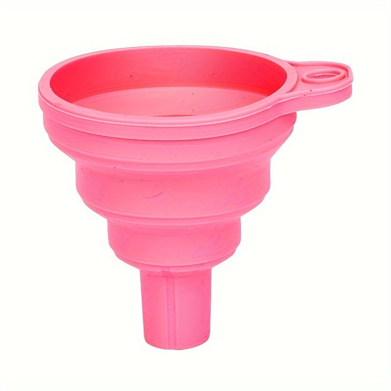 Universal Silicone Liquid Funnel Telescopic Long Neck for Easy Changes