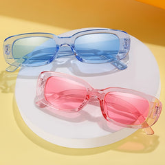 Narrow Square Frame Sunglasses Retro Vintage 90s Y2K Style