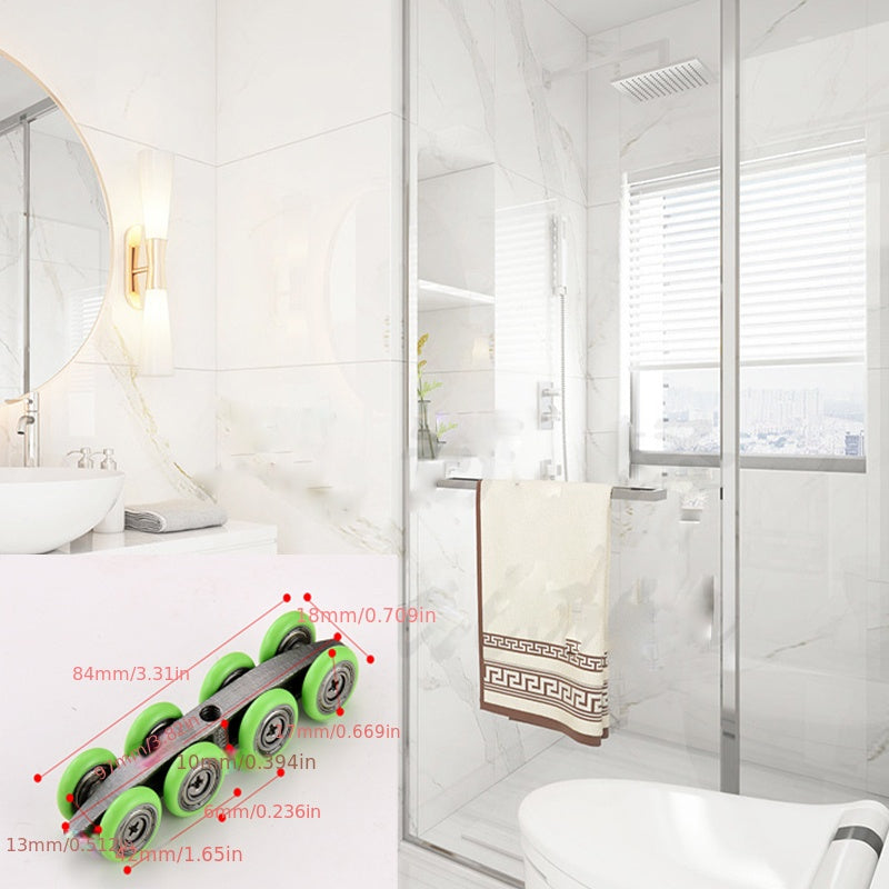 Stainless Steel Sliding Door Mute Pulley Shower Hardware