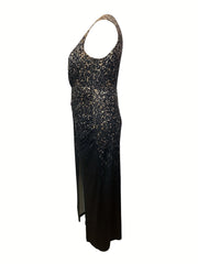  Sexy Dress Women's Plus Splash Print One Shoulder