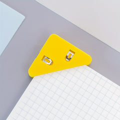 5pcs Acrylic Triangle Clip Non-slip Stationery Dovetail Clip