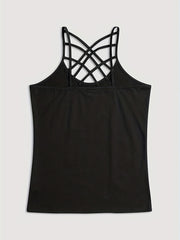 Criss Cross Spaghetti Strap Top Sexy Sleeveless Cami Top