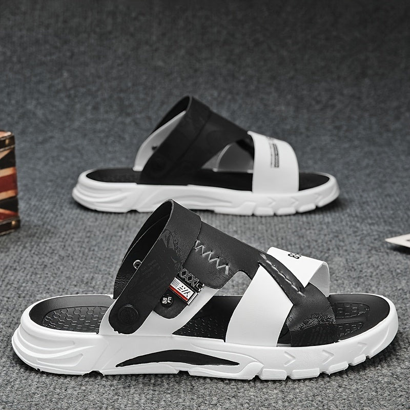 Men's Graphic Sandals Non Slip Open Toe Shoes