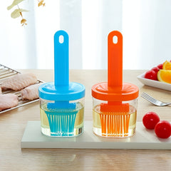 Silicone Bottle Brush with Cover High Temp Baking Cooking Tools