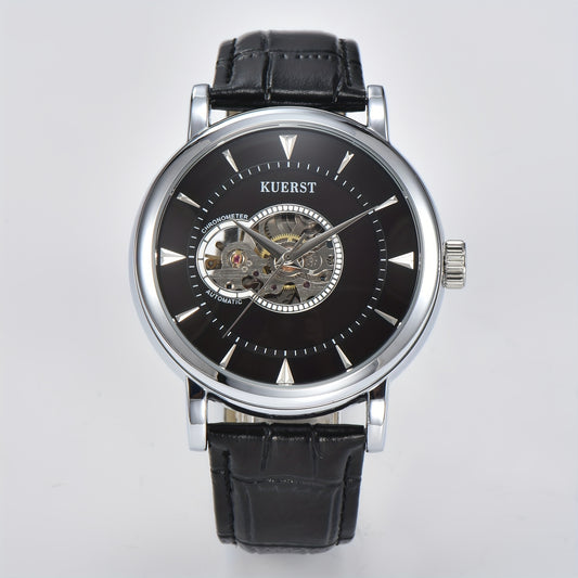 KUERST Teenager Watch Automatic Mechanical Hollow Waterproof Watch