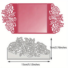 2Pcs Flower Metal Cutting Dies for DIY Scrapbooking Album