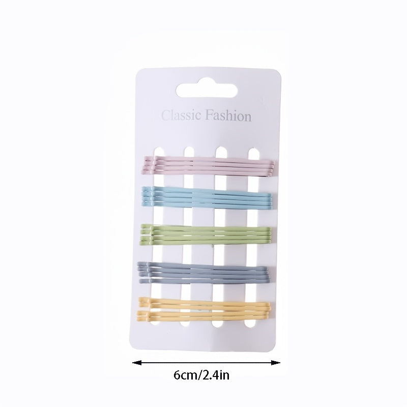 Solid Bobby Pin Side Clip Non slip Bangs Clip