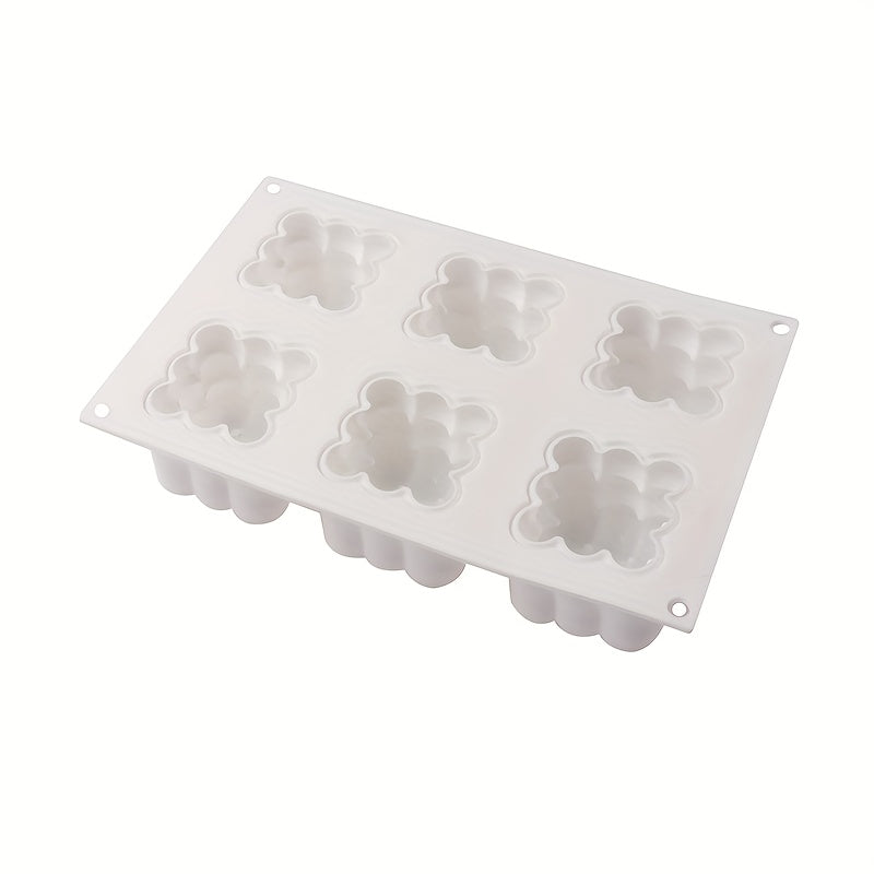 Bubble Silicone Baking Mold - 6 Cavity Candle & Dessert Mold
