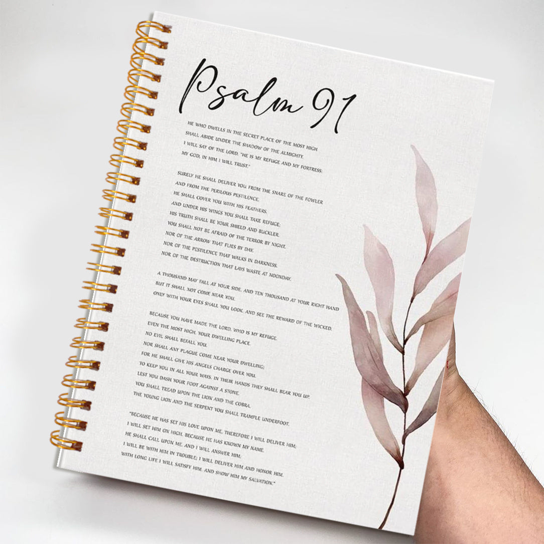 Leaf Embellished Notebook 13x21cm Diary with 50 Pages