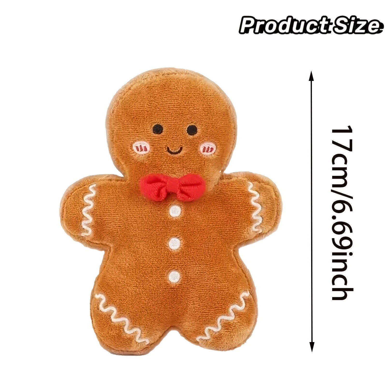Christmas Gingerbread Plush Doll Festive Party Decoration