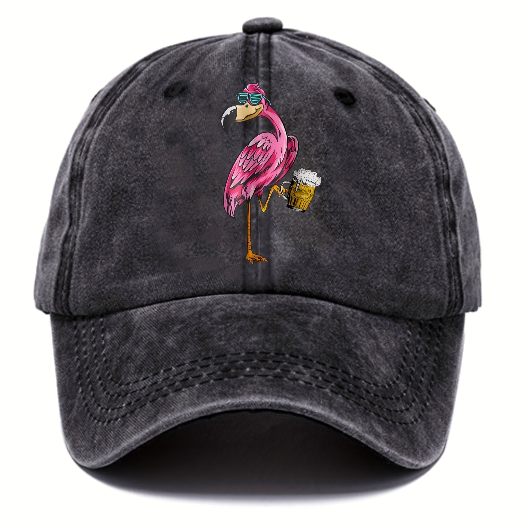 Casual Washed Cotton Baseball Cap Adjustable Sun Protection Hat