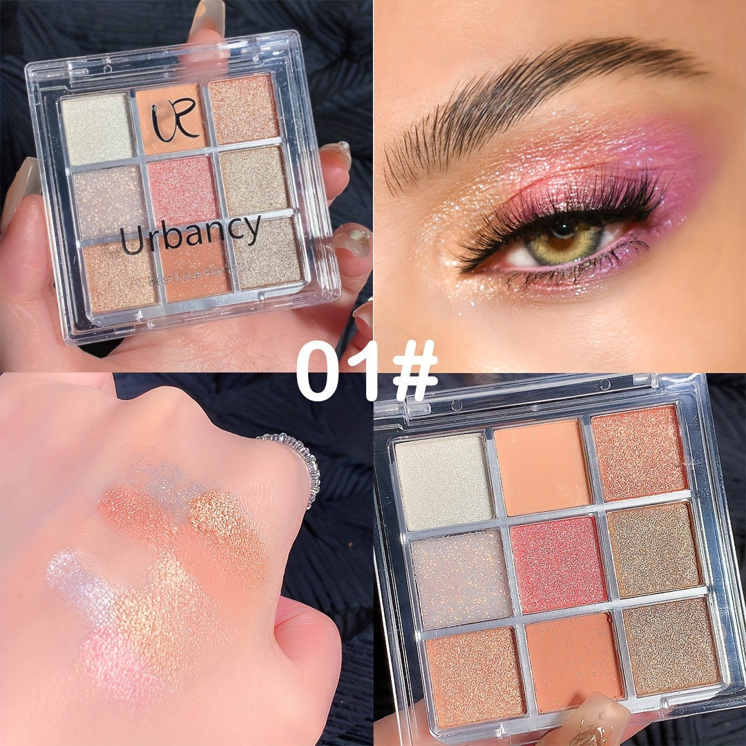 Coral Tone Eyeshadow Palette Matte Shimmer Finish