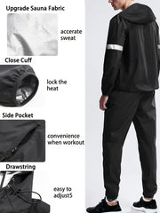 Men's Stretch Fitness Training Hoodie Zipper Quick Dry Solid Jacket
