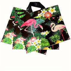 10pcs Flamingo Christmas Gift Bag Hand Packaging Bag Commercial