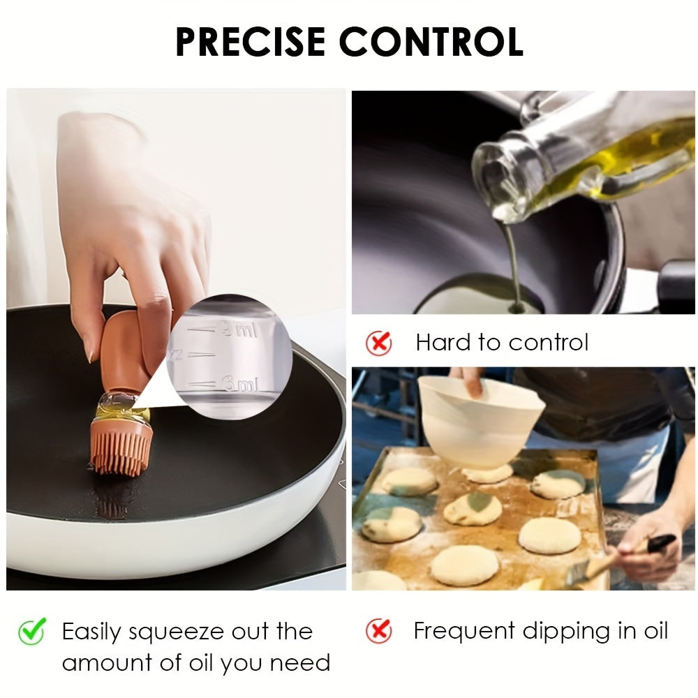 2in1 Dispenser Bottle With Silicone Brush For Cooking